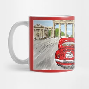 Classic car red Mug